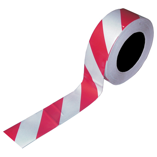 Heavy Duty Floor  Marking Tape - PVC Red/White Size: 48mm x 33.0 Metres