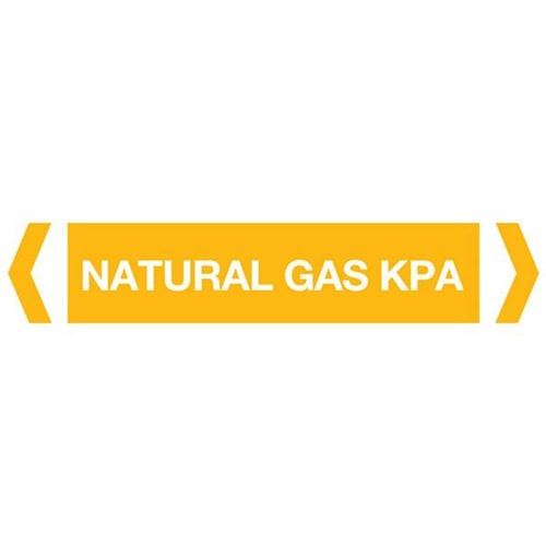 Natural Gas Kpa Pipe Marker (Pack Of 10)