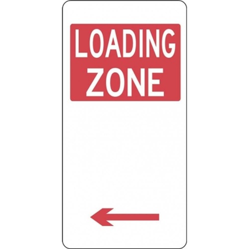 R5-23_Left Left Arrow Loading Zone Sign- Class 1 Reflective - 225mm x 450mm