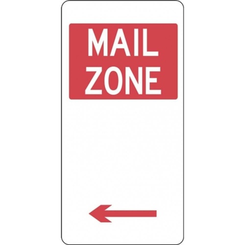 R5-26_Left Left Arrow Mail Zone Sign- Class 1 Reflective - 225mm x 450mm