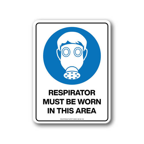 Mandatory Sign - Respirator Must Be Worn In This Area