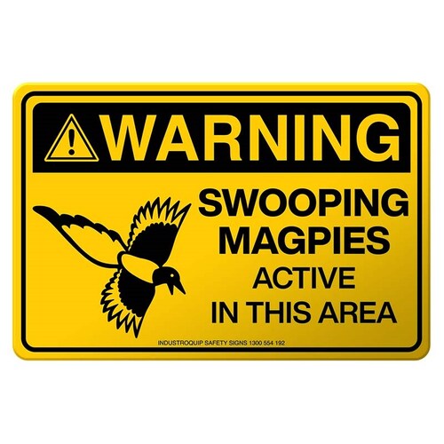 Warning Sign - Swooping Magpies