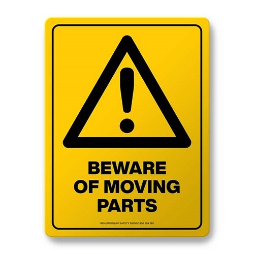 Warning Sign - Beware of Moving Parts