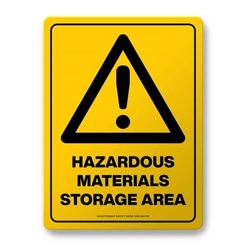 Warning Sign - Hazardous Material Storage Area