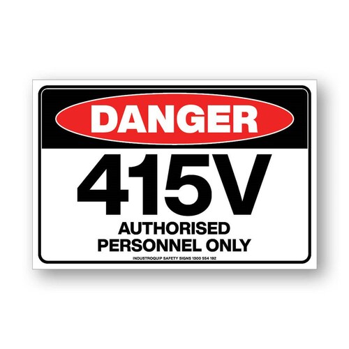 Danger 415 Volt Stickers - Pack of 10