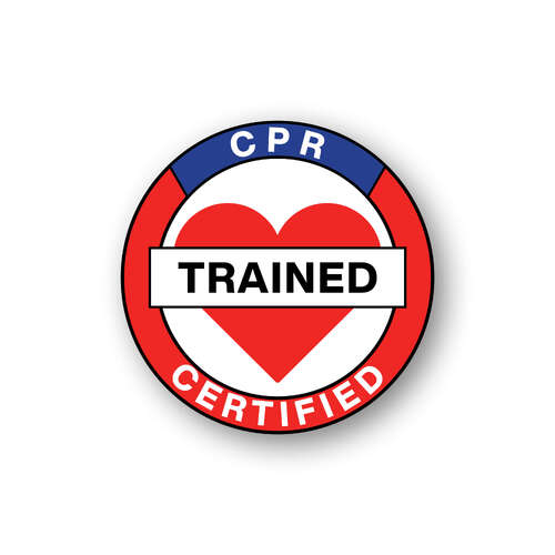 CPR Certified Stickers - Pack of 10