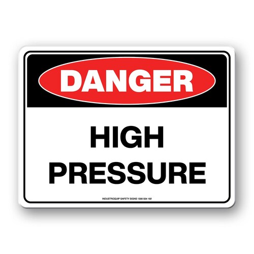 Danger Sign - High Pressure