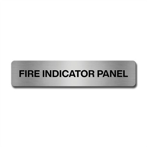 Brushed Aluminium Fire Indicator Panel Door Sign