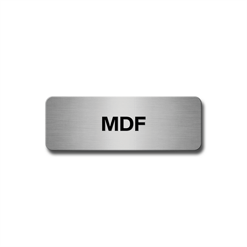 Brushed Aluminium MDF Door Sign