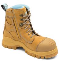Blundstone® 892 Ladies Wheat and Pale Blue Zipsider Premium Safety Boot