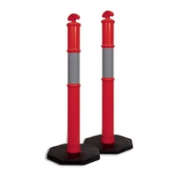 T-Top Safety Bollard with 6KG Base - Class 1 Reflective