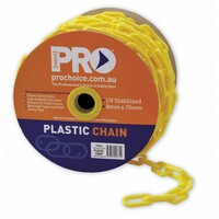 Plastic Yellow Safety Chain - 8mm
