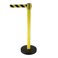 Black/ Yellow Retractable Belt Safety Barrier