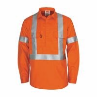 DNC™ Patron Saint Flame Retardant ARC Rated closed front shirt with "X" back 3M F/R R/tape