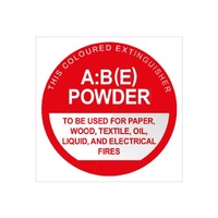 Fire Extinguisher Signs - Powder ABE - Plastic