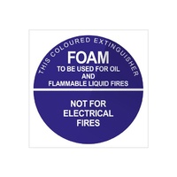 Fire Extinguisher Signs - Foam - Plastic