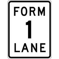 G9-15 Form 1 Lane Sign- Class 1 Reflective
