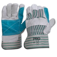 Green/Grey Stripe Gloves
