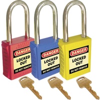 Bastion™  Lockout Isolation Safety Padlock - Black