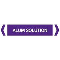 Alum Solution Pipe Markers