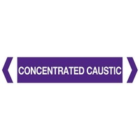 Concentrated Caustic Pipe Marker (Pack Of 10)
