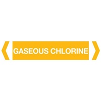 Gaseous Chlorine Pipe Marker (Pack Of 10)
