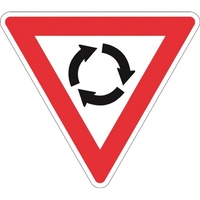 R1-3 Roundabout Sign- Class 1 Reflective Sign