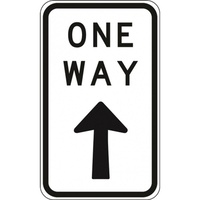 R2-17A One Way Only- Class 1 Reflective - 450mm x 800mm