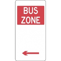 R5-20_Left Left Arrow Bus Zone Sign- Class 1 Reflective - 225mm x 450mm