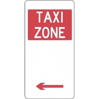 R5-21_Left Left Arrow Taxi Zone Sign- Class 1 Reflective - 225mm x 450mm