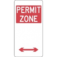 R5-22_D Multi-Directional Permit Zone Sign- Class 1 Reflective - 225mm x 450mm
