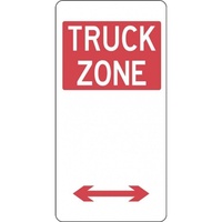 R5-24_D Multi-Directional Truck Zone Sign- Class 1 Reflective - 225mm x 450mm
