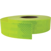 Reflective Class 1 Tape - Fluoro Lime / Yellow - 50mm