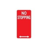 Parking Sign - No Stopping - 225 x 450mm