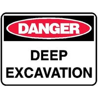 Danger Sign - Deep Excavation