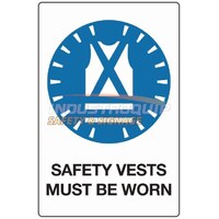 Mandatory Sign - Safety Vest Must Be Worn