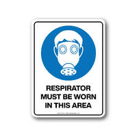 Mandatory Sign - Respirator Must Be Worn