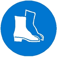 Safety Footwear Mandatory Decal - 100mm