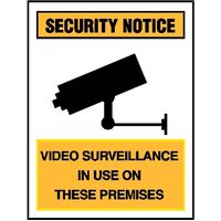 Security Sign - Video Surveillance In Use On These Premises