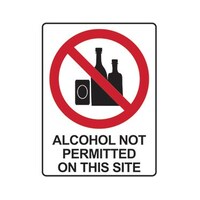 Prohibition Sign -  Alcohol Not Permitted On Site