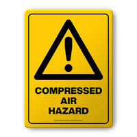 Hazard Sign - Compressed Air Hazard