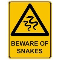 Hazard Sign - Beware Of Snakes Sign