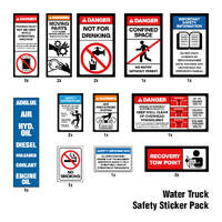 Water Truck Safety Sticker Pack
