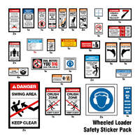 Wheeled Loader Safety Sticker Pack