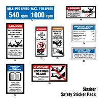 Slasher Safety Sticker Pack