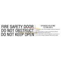 Fire Door Safety Sign