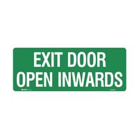 Luminous Exit Door Opens Inwards Sign