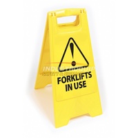 Forklifts in Use Floor Sign