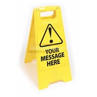 Plastic Floor Safety Sign - Custom Text