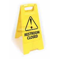 Restroom Closed Floor Sign